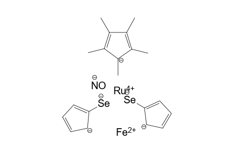 iron(II) ruthenium(IV) 1,2,3,4,5-pentamethylcyclopenta-2,4-dien-1-ide bis(2-selenidocyclopenta-2,4-dien-1-ide) oxoamide