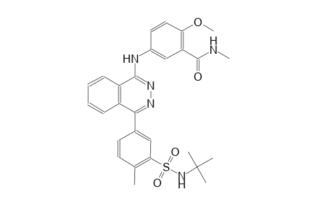 5-[(4-{3-[(tert-butylamino)sulfonyl]-4-methylphenyl}-1-phthalazinyl)amino]-2-methoxy-N-methylbenzamide