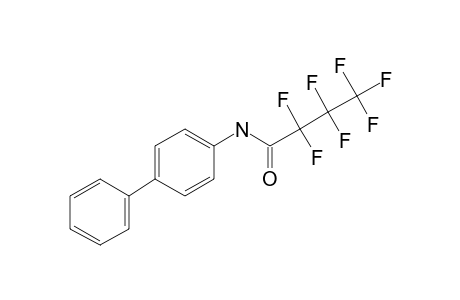 4-Aminobiphenyl, N-heptafluorobutyryl-