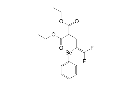 2-[3,3-difluoro-2-(phenylseleno)prop-2-enyl]malonic acid diethyl ester