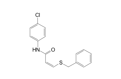 (Z)-3-(Benzylsulfanyl)-N-(4-chlorophenyl)propenamide