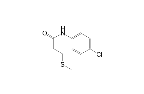 propanamide, N-(4-chlorophenyl)-3-(methylthio)-