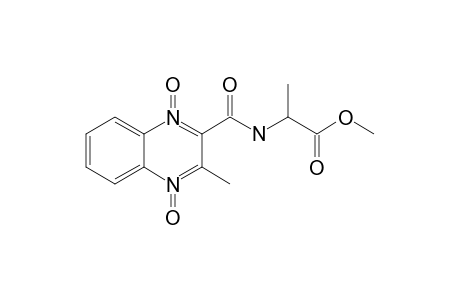 2-[(1-keto-3-methyl-4-oxido-quinoxalin-1-ium-2-carbonyl)amino]propionic acid methyl ester