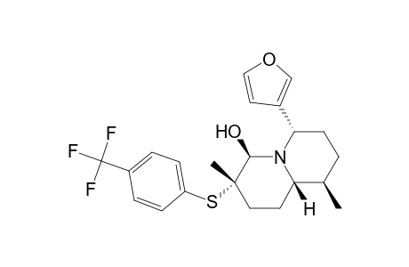 2H-Quinolizin-4-ol, 6-(3-furanyl)octahydro-3,9-dimethyl-3-[[4-(trifluoromethyl)phenyl]thi o]-, [3S-(3.alpha.,4.beta.,6.alpha.,9.beta.,9a.beta.)]-
