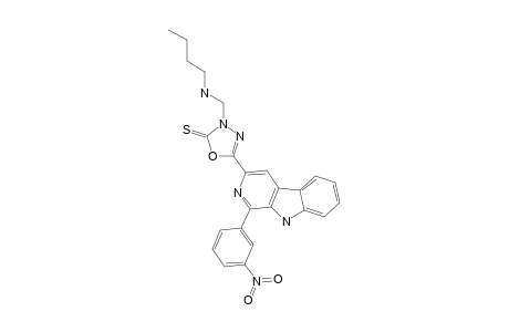 1-(3-NITROPHENYL)-3-[3-BUTYLAMINO-(METHYL)-2-THIOXO-1,3,4-OXADIAZOL-5-YL]-BETA-CARBOLINE