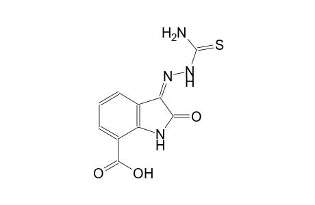 (3Z)-3-[(aminocarbothioyl)hydrazono]-2-oxo-2,3-dihydro-1H-indole-7-carboxylic acid