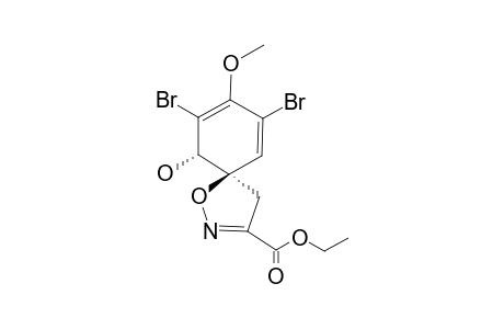 (10R)-ETHYL-7,9-DIBROMO-10-HYDROXY-8-METHYL-1-OXA-2-AZASPIRO-[4.5]-DECA-2,6,8-TRIENE-3-CARBOXYLATE