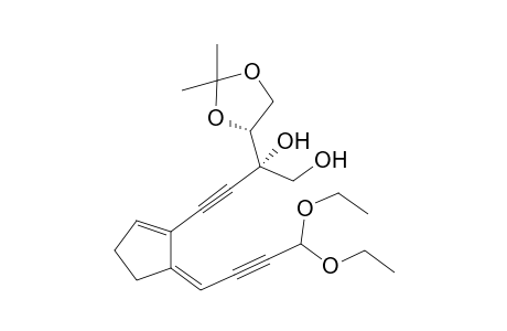 (2S)-4[(Z)-5-(4,4-Diethoxy-2-butylidene)-1-cyclopenten-1-y-2-[(4R)-2,2-dimethyl-1,3-dioxolan-4-yl]-3-butyn-1,2-diol