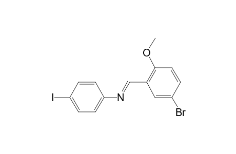 N-[(E)-(5-bromo-2-methoxyphenyl)methylidene]-4-iodoaniline