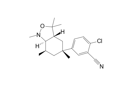 rac-2-chloro-5-((3aR,5R,7R,7aR)-1,3,3,5,7-pentamethyloctahydrobenzo[c]isoxazol-5-yl)benzonitrile