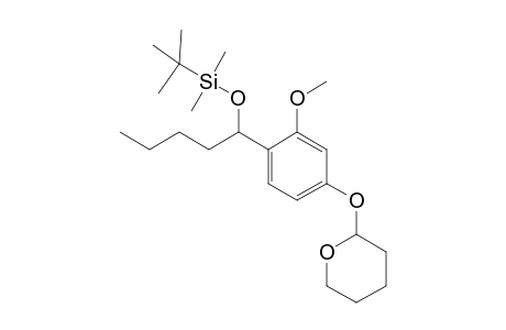1-{[1'-(t-Butyldimethylsilyl)oxy]pentyl}-[4-[(tetrahydropyran-2"-yl)oxy]-2-methoxybenzene