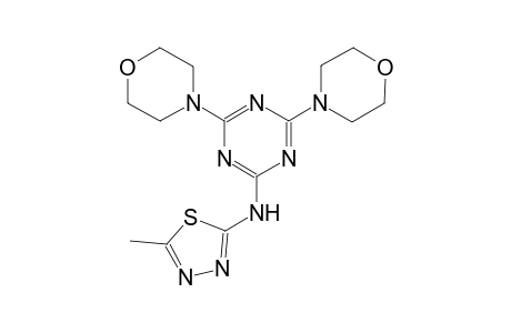 N-(5-methyl-1,3,4-thiadiazol-2-yl)-4,6-di(4-morpholinyl)-1,3,5-triazin-2-amine