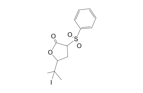 trans-4-(2-Iodoisopropyl)-2-phenylsulfonyl.gamma.-butyrolactone