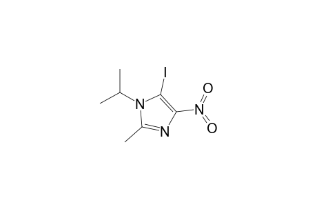 5-iodanyl-2-methyl-4-nitro-1-propan-2-yl-imidazole