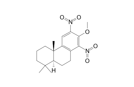 Phenanthrene, 1,2,3,4,4a,9,10,10a-octahydro-7-methoxy-1,1,4a-trimethyl-6,8-dinitro- , (4aS-trans)-