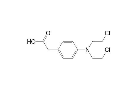 2-[4-[bis(2-chloroethyl)amino]phenyl]acetic acid
