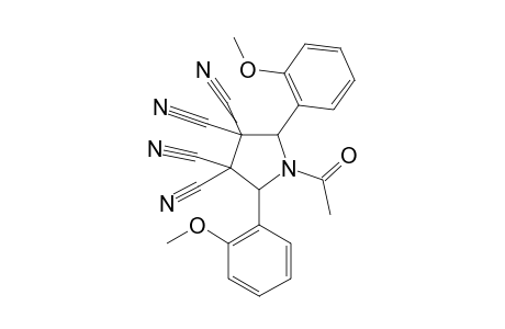 N-ACETYL-2,5-BIS-(2-METHOXYPHENYL)-3,3,4,4-TETRACYANOPYRROLIDINE