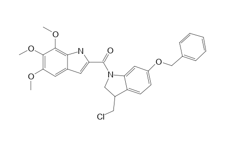 (3R/S)-6-BENZYLOXY-3-CHLOROMETHYL-1-(5',6',7'-TRIMETHOXY-INDOL-2'-YL-CARBONYL)-2,3-DIHYDRO-1H-INDOLE