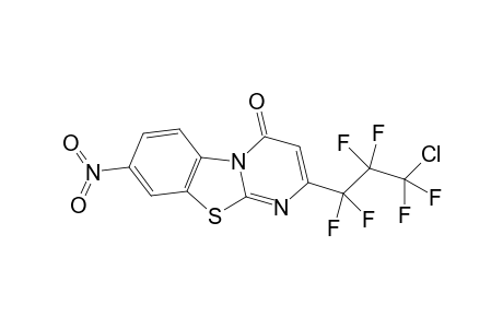 4-(1-Chloro-1,1,2,2,3,3-hexafluoropropyl)-8-nitropyrimido[2,1-b]benzothiazole-2-one