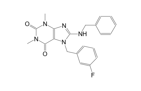 8-(benzylamino)-7-(3-fluorobenzyl)-1,3-dimethyl-3,7-dihydro-1H-purine-2,6-dione