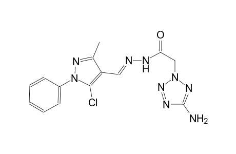 2-(5-amino-2H-tetraazol-2-yl)-N'-[(E)-(5-chloro-3-methyl-1-phenyl-1H-pyrazol-4-yl)methylidene]acetohydrazide