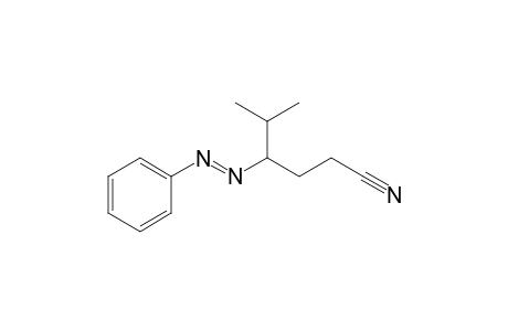 (E)-5-Methyl-4-(phenylazo)hexanenitrile