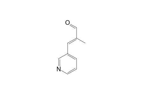 2-Propenal, 2-methyl-3-(3-pyridinyl)-, (E)-