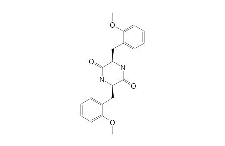 3S,6S,-BIS-(2-METHOXY-BENZYL)-PIPERAZINE-2,5-DIONE