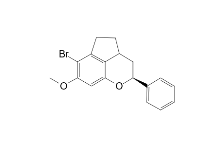 (2S)-6-bromo-7-methoxy-2-phenyl-3,3a,4,5-tetrahydro-2H-cyclopenta[de]chromene