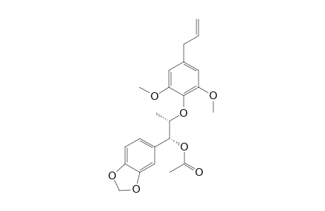 (3,4-Methylenedioxy-7-acetoxy-1'-allyl-3',5'-dimethoxy)-[8.0.4']-Neolignan