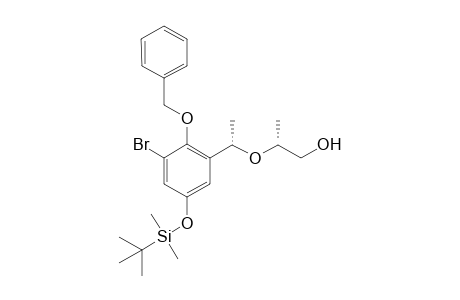(a'S,2R)-2-{2'-(Benzyloxy)-3'-bromo-5'-[(t-butyldimethylsilyl)oxy]-..alpha.'.-methylbenzyloxy}-propanol