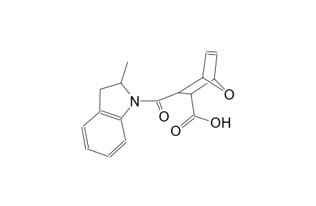 3-[(2-methyl-2,3-dihydro-1H-indol-1-yl)carbonyl]-7-oxabicyclo[2.2.1]hept-5-ene-2-carboxylic acid