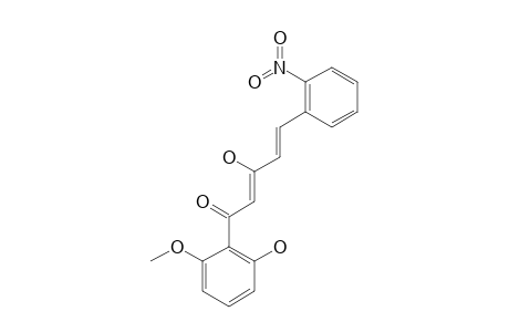 3-HYDROXY-1-(2-HYDROXY-6-METHOXYPHENYL)-5-(2-NITROPHENYL)-2,4-PENTADIEN-1-ONE