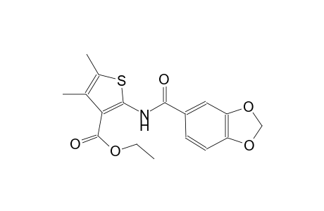 ethyl 2-[(1,3-benzodioxol-5-ylcarbonyl)amino]-4,5-dimethyl-3-thiophenecarboxylate