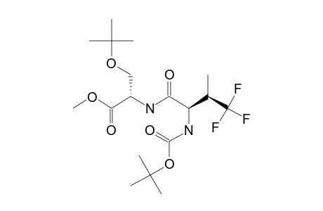 TERT.-BUTOXYCARBONYL-4,4,4-TRIFLUOROVALINYL-(2S,3R)-SERINE-(O-TERT.-BUTYL)-METHYLESTER