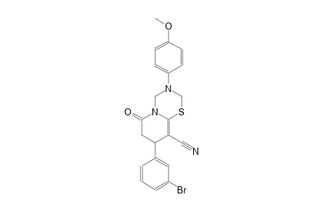 2H,6H-pyrido[2,1-b][1,3,5]thiadiazine-9-carbonitrile, 8-(3-bromophenyl)-3,4,7,8-tetrahydro-3-(4-methoxyphenyl)-6-oxo-