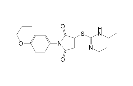 carbamimidothioic acid, N-ethyl-N'-[(E)-ethyl]-, 2,5-dioxo-1-(4-propoxyphenyl)-3-pyrrolidinyl ester