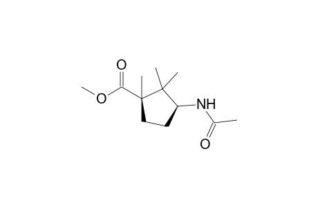 Methyl 3-(acetylamino)-1,2,2-trimethylcyclopentane-1-carboxylate