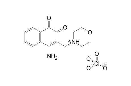 4-[(4-Amino-1,2-dihydro-1,2-dioxo-naphth-3-yl)-methyl]-morpholiniumperchlorate