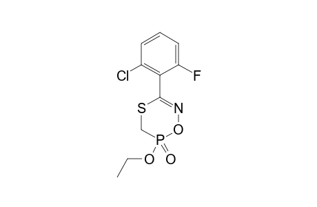 5-(2-CHLORO-6-FLUOROPHENYL)-2-ETHOXY-1,2,3,4-TETRAHYDRO-1,4,6,2-OXATHIAZAPHOSPHORINE-2-OXIDE