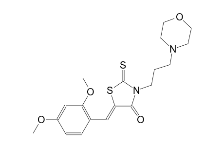 (5Z)-5-(2,4-dimethoxybenzylidene)-3-[3-(4-morpholinyl)propyl]-2-thioxo-1,3-thiazolidin-4-one