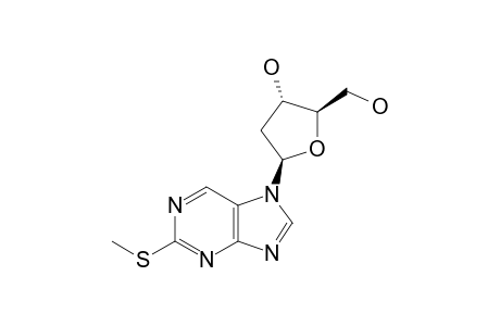 7-(2-DEOXY-BETA-D-ERYTHRO-PENTOFURANOSYL)-2-(METHYLTHIO)-7H-PURINE