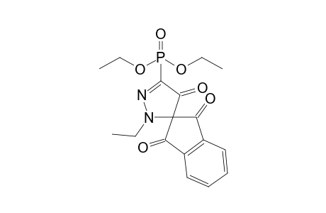 Diethyl (2'-ethyl-1,3,4'-trioxo-1,2',3,4'-tetrahydrospiro[indene-2,3'-pyrazol]-5'-yl)phosphonate