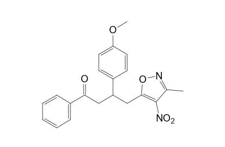 3-(p-methoxyphenyl)-4-(3-methyl-4-nitro-5-isoxazolyl)butyrophenone