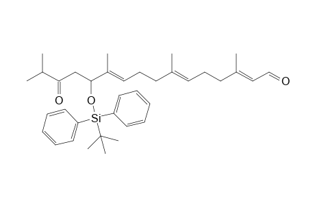 (2E,6E,10E)-12-(tert-Butyl-diphenyl-silanyloxy)-3,7,11,15-tetramethyl-14-oxo-hexadeca-2,6,10-trienal