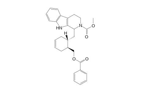 (3R,3.beta.)-1-(1S,2S)-[[1-[(Benzoyloxy)methyl]cyclohex-4-en-2-yl]methyl]-2-(methoxycarbonyl)-2,3,4,9-tetrahydro-1H-pyrido[3,4-b]indole
