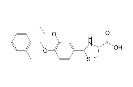 2-[3-ethoxy-4-(o-tolylmethoxy)phenyl]thiazolidine-4-carboxylic acid