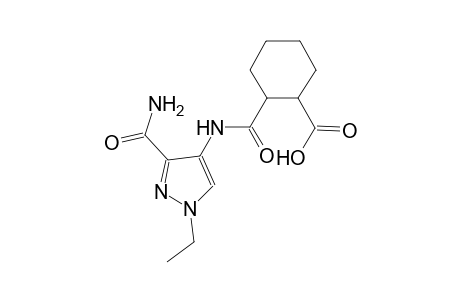 cyclohexanecarboxylic acid, 2-[[[3-(aminocarbonyl)-1-ethyl-1H-pyrazol-4-yl]amino]carbonyl]-