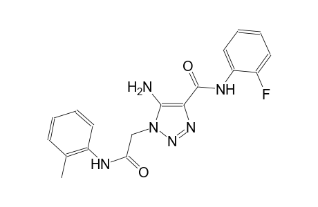5-amino-N-(2-fluorophenyl)-1-[2-oxo-2-(2-toluidino)ethyl]-1H-1,2,3-triazole-4-carboxamide