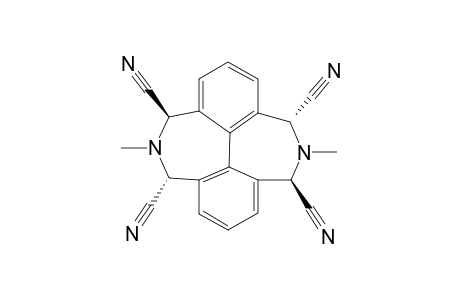 (4R,6R,10R,12R)-5,11-Dimethyl-4,6,10,12-tetracyano-5,6.11,12-tetrahydro-4H,10H-5,11-diazadibenzo[ef,kl]heptalene